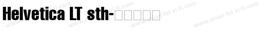 Helvetica LT sth字体转换